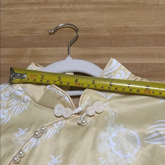 Peacock (M/L) Yellow Chinese Style Dress. Bring luck into New Year 2026 - Picture 9 of 14